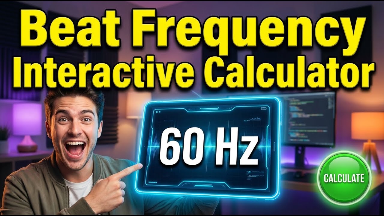 Beat Frequency Interactive Calculator