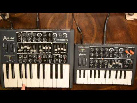 Arturia MiniBrute And MicroBrute Combined