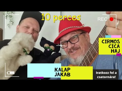 Kalap Jakab - Cirmos cica haj egyveleg (10perces online báb, animáció gyerekeknek)