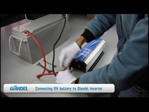 Giandel Inverter -  PM-1600KSC - Set up Giandel Inverter with 12V Battery and Remote Control