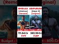 Bholaa Vs Adipurush Movie Comparison | Box Office Collection | #shorts #adipurush #afranmalsisar