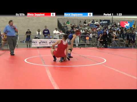 FILA Junior 63 kg / 138.75 lbs. - Olivia Seppinni vs. Koral Sugiyama