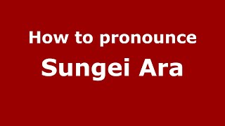How to pronounce Sungei Ara
