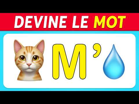 Devine 60 MOTS en ÉMOJIS 🌈✅ Facile, Moyen, Diffile, Impossible 🧠