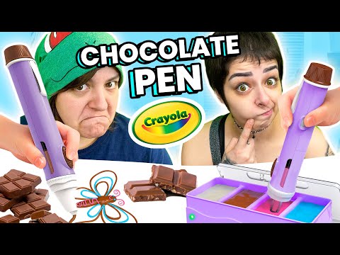 Drawing Chocolate? Cash OR Trash? Testing Chocolate Pen & Nail Art Kit Crayola