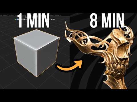 This Technique Makes Modeling 10X Easier — Blender and Zbrush Guide