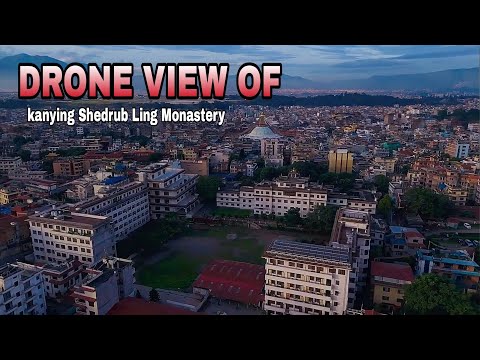 DRONE VIEW OF  KA-NYING SHEDRUB LING MONASTERY. @KaNyingShedrubLingMonastery 