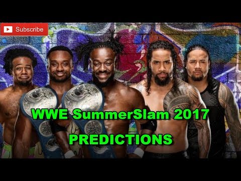 WWE SummerSlam 2017 SmackDown Tag Team Championship The New Day vs. The Usos Predictions WWE 2K17