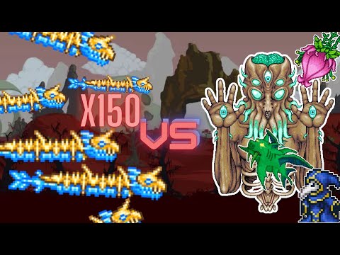 150 Stardust Dragon Vs All Bosses | Terraria