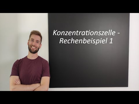 Konzentrationszelle - Rechenbeispiel 1