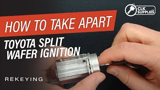 How to take apart a Toyota Split Wafer Ignition to Repair or Rekey