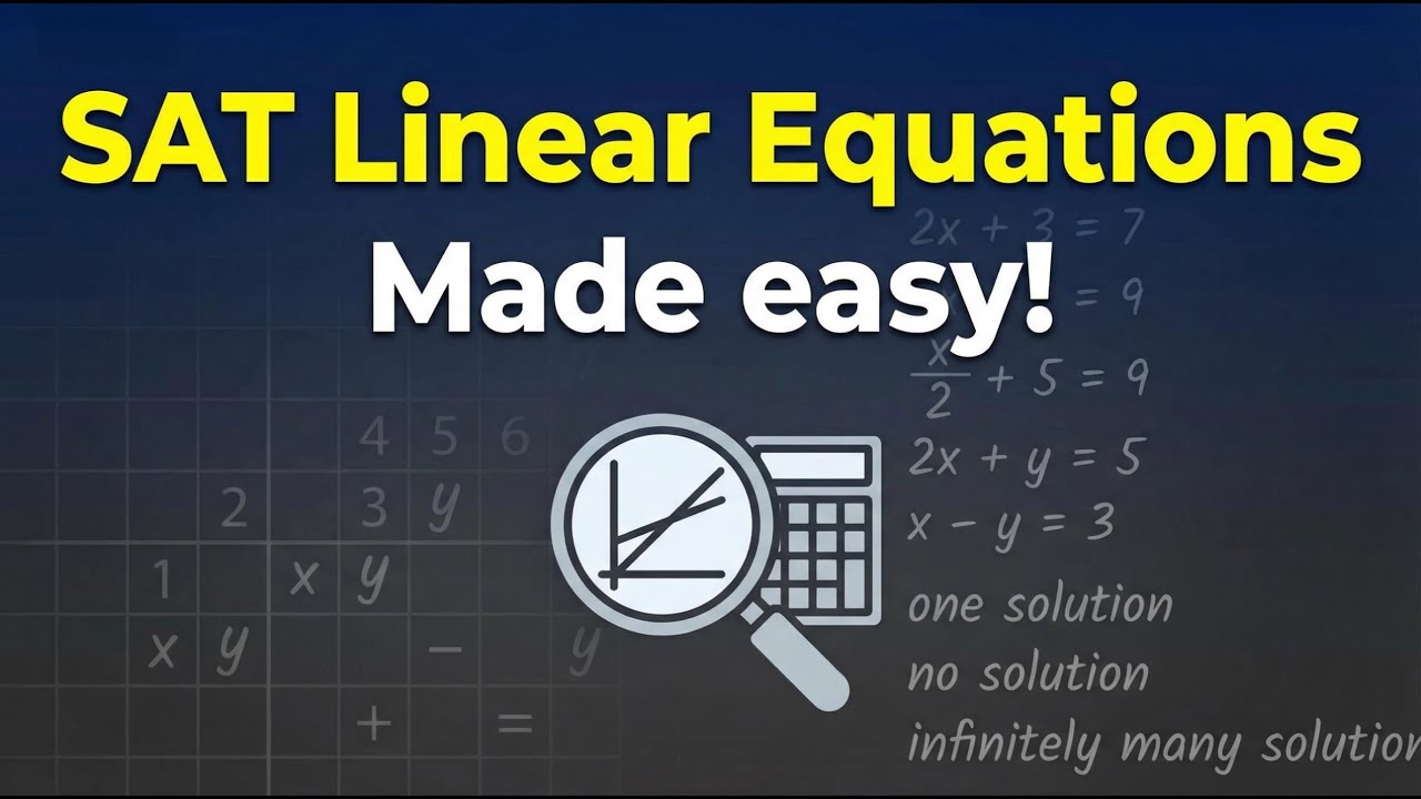 Linear Equations Made Easy | SAT Math Explained