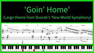 Goin' Home ( Dvorak) - jazz piano tutorial