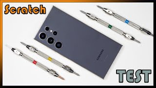 Samsung Galaxy S24 Ultra Scratch Test With Mohs Hardness Test Kit