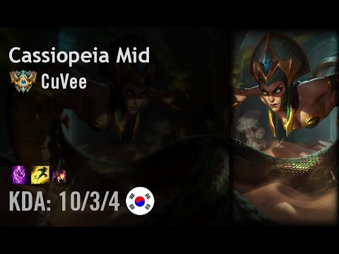 Cassiopeia Mid vs Ryze - CuVee - KR Challenger Patch 6.8