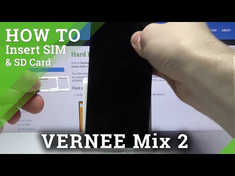 How to Insert SIM and SD Card in VERNEE Mix 2 - Nano SIM & Micro SD