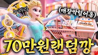 용산 가서 70만원어치 랜덤깡이랑 가챠 시원하게 질렀습니다 (플레이인더박스, 산리오, 도라에몽)
