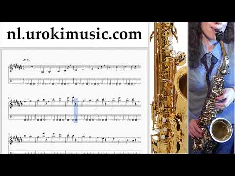 Saxofoonles (Alt) Silvestre Dangond Nicky Jam - Cásate Conmigo Muzieknoten Cursus Deel#1 um-i374