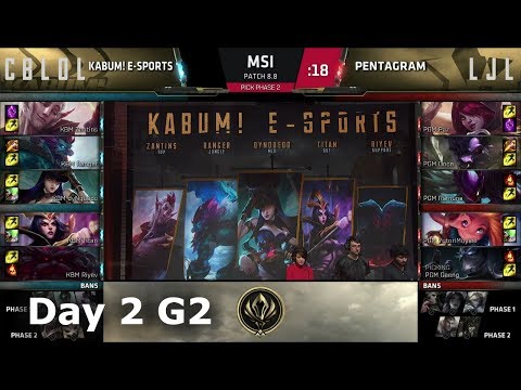 KaBuM! e-Sports vs PENTAGRAM | Day 2 LoL MSI 2018 Play-In Group Stage | KBM vs GPM