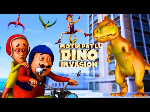 Motu Patlu vs Dinosaur:கால நுழைவாயில் வழியாக வந்த அழிவு | Motu Patlu - Dino Invasion