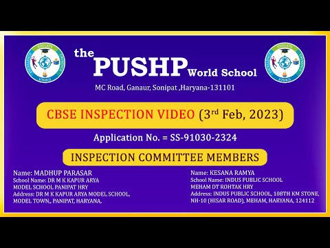 The Pushp World School || MC Road, Ganaur, Sonipat ,Haryana-131101 || #PWS