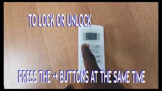 HOW TO LOCK & UNLOCK ANY AIR CONDITIONER (AC) REMOTE