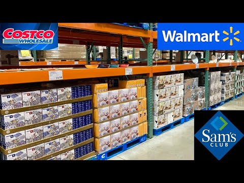 SAM'S CLUB WALMART COSTCO KITCHENWARE DINNERWARE COOKWARE SHOP WITH ME SHOPPING STORE WALK THROUGH