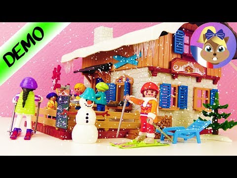 Chalet Playmobil 9280| *NOUVEAU* Monde du sport d'hiver avec skieurs et bonhomme de neige