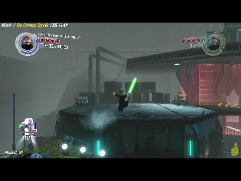 Lego Star Wars The Force Awakens: NSWA/The Crimson Corsair FREE PLAY (All Minikits & Red Brick)- HTG