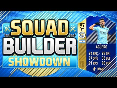 FIFA 18 SQUAD BUILDER SHOWDOWN!!! TEAM OF THE SEASON AGUERO!!!