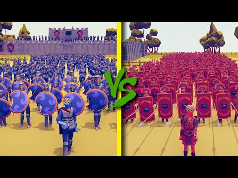 ROMAN ARMY vs MEDIEVALARMY - Totally Accurate Battle Simulator TABS