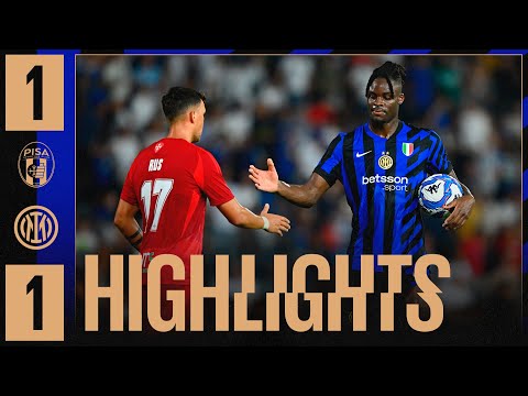 BISSECK AT THE BUZZER 🥩 | PISA 1-1 INTER | HIGHLIGHTS | AMICHEVOLE 2024/25 ⚽⚫🔵