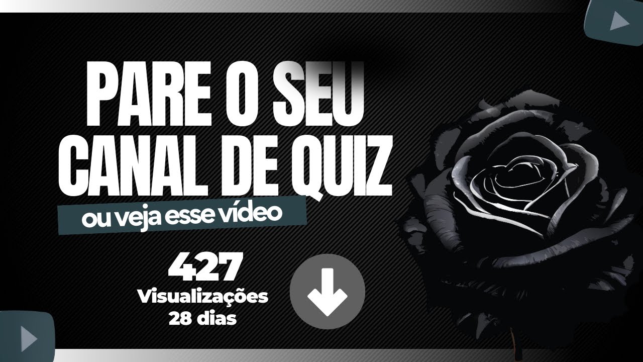Essa á a REALIDADE de Um Canal de Quiz Novo no Youtube - Como Monetizar Sem Aparecer