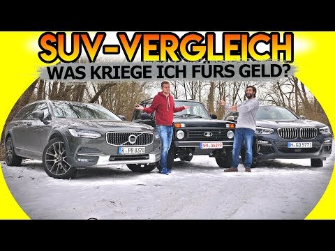 VOLVO V90 CC D5 vs. LADA NIVA BRONTO vs. BMW X4 M40i | Fahr doch