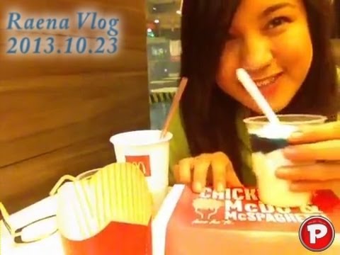 Video blog raena 2013.10.23 Mcdo blueberry ice cream