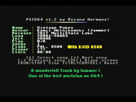 C64 - Music - Vintage Pubes by Jammer (2017) with X-SID 8580