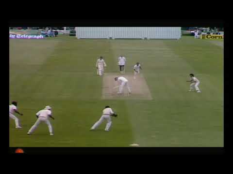 Malcolm Marshall bowling 'Around 100mph' vs England 1984 test