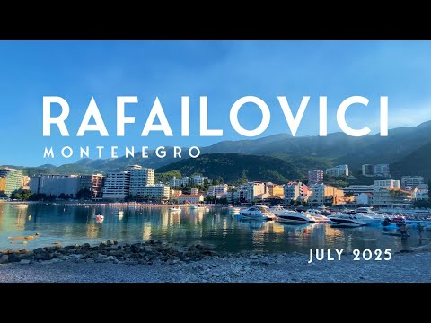 🇲🇪 Rafailovici, Montenegro 4K Walking Tour | Relaxing Morning Walk by Sea | Adriatic Coast Stroll