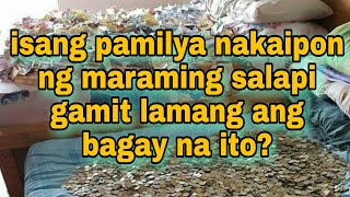 Isang pamilya ang nakaipon ng maraming salapi gamit lamang ang bagay na ito?