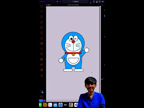 Creating Doraemon With Python Turtle Graphics A Fun Coding Tutorial Viralvideo Programming Code