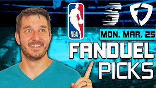 FanDuel NBA DFS Lineup Picks Today (3/25/24) | NBA DFS ConTENders