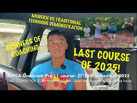⚠️LAST COURSE OF 2025!⚠️𝑨𝑻𝑷𝑪𝑨 𝑮𝑹𝑨𝑫𝑼𝑨𝑻𝑬 𝑷𝑹𝑶 𝑳𝟏 𝑪𝑬𝑹𝑻. 𝑪𝑶𝑼𝑹𝑺𝑬 澳洲網球專業教練協會 一級網球教練訓練課程🎾27-28th Dec 2025