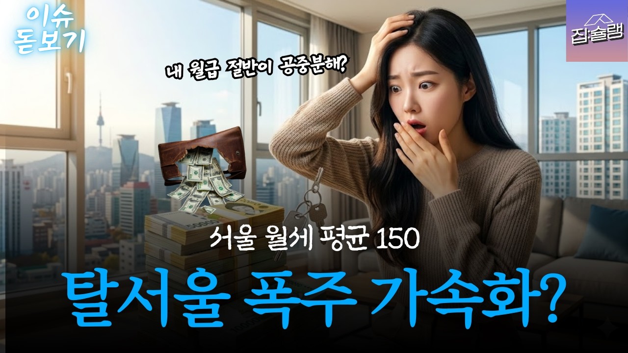 서울아파트 월세 평균 150만 원 돌파🔥강남 살던 사람들이 갑자기 경기도로 도망가는 진짜 이유 🏃‍♂️💨