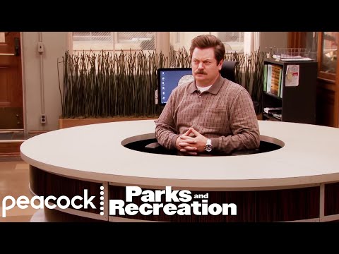 , title : 'Ron Swanson's New Desk | Parks and Recreation'