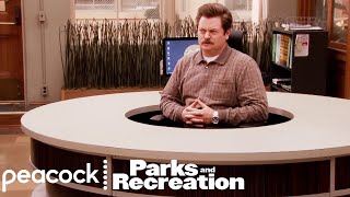 Ron Swanson&#39;s New Desk | Parks and Recreation