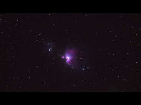 Orion with Starlink and Clouds