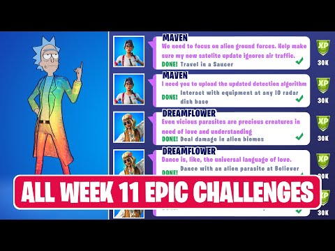 All Week 11 Epic Quest Challenges Guide! - Fortnite Chapter 2 Season 7