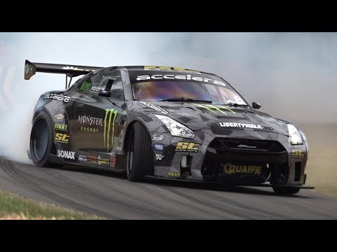 Baggsy's 1200HP Turbo V8 LSX Nissan R35 GT-R Liberty Walk! - Drifting at Goodwood FOS 2019!