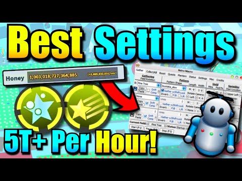 How to Macro 100T a Day + HONEYDAY Settings 2025 (Bee Swarm Simulator)