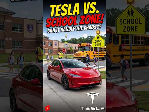 Tesla Self Driving (FSD) vs. School Zone